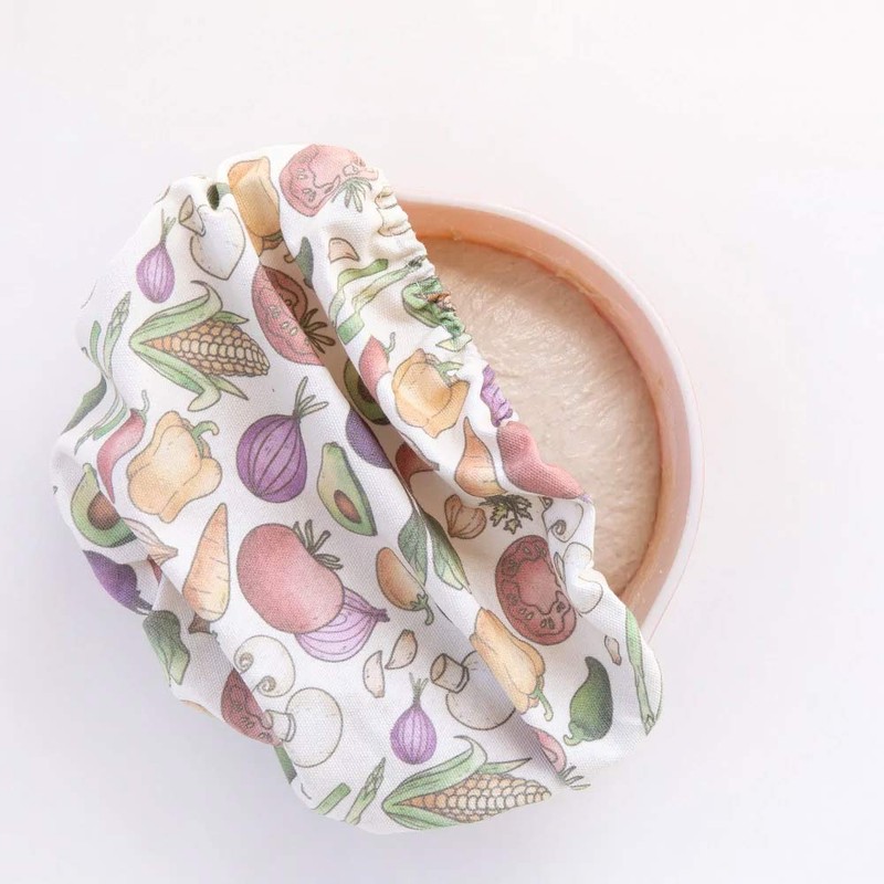 4MyEarth Reusable Cotton Food Cover - Set of 4, Leaf
