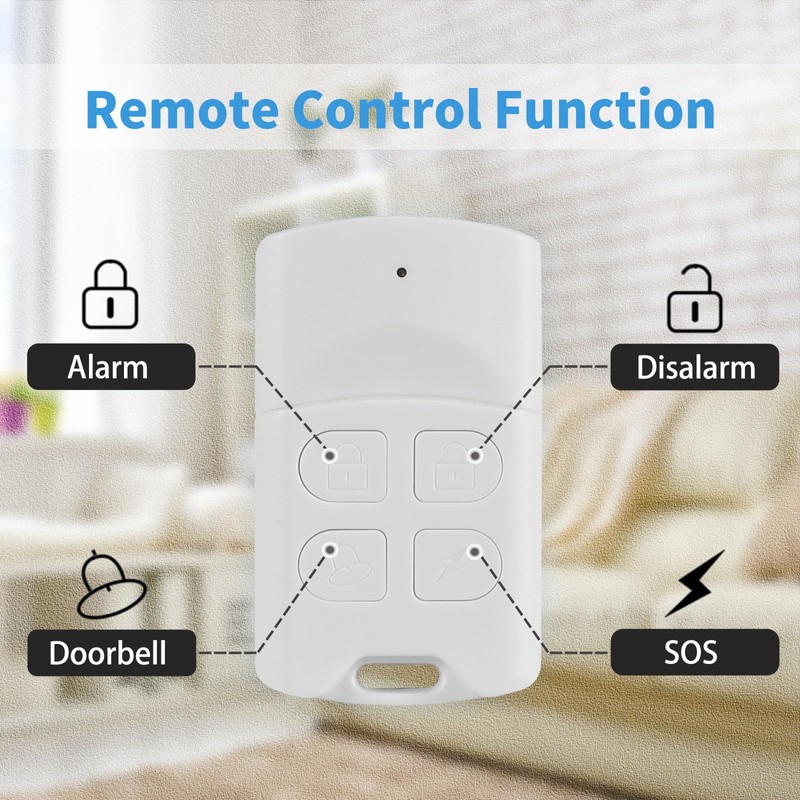 Door Alarm with Remote, Wireless Window Alarms 120DB Open Sensor