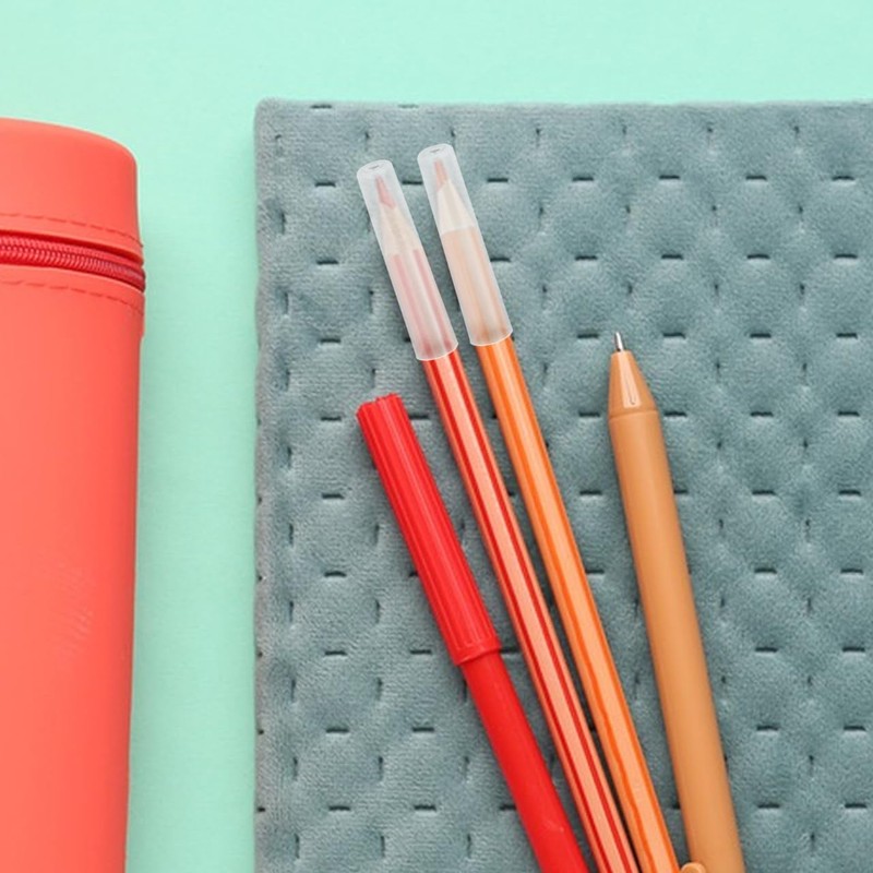 SEWACC 10 Pieces Plastic Pencil Caps Pencil Tip Protector Cover