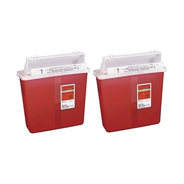 8507SA- Container Sharpstar in-Room Mailbox Lid Red 5qt Ea by, Kendall Company (2)