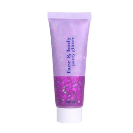 PAQIMAN Rose Body Glitter,Sparkling Neon Outfit Party Holographic Sequins Paint Body Glitter Gel Makeup.(04# Rose)