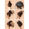 CAISHA Bun Hairpiece Ponytail Hepburn-Bun Scrunchie Updo Red Mix DC20