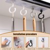 Gripebao 10 Pack Adhesive Ceiling Hooks, Self Adhesive Wall Hooks