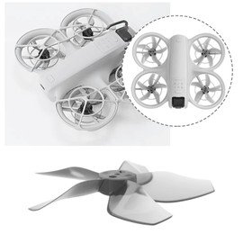 Briny River Pack of 4 Drone 5-Blade Propellers with Screwdriver, Compatible with DJI NEO, Grey