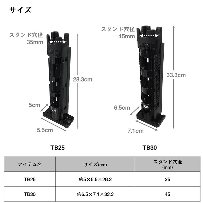 Daiwa (DAIWA) Rod Stand TB30 White Tackle Box for TB
