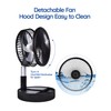 Primevolve Battery Operated Fan,Portable Rechargeable USB Floor Table Desk Fan