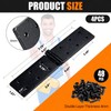 Lainballow 4 Pcs Heavy Duty Gate Hinges, Black Door Hinges,