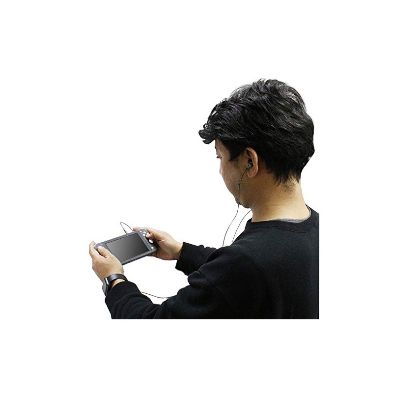ALLONE(アローン) ゲーム用 ミュート付き ステレオイヤホン 3.5㎜プラグ ミュート切り替え ボイスチャット 音量調節可能 ブラック テレワーク
