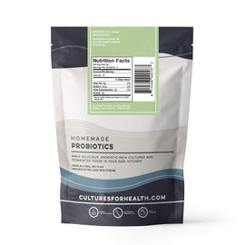 Cultures for Health Soy-Free Tempeh Starter Culture | Healthy Meat Alternative, Soy Alternative | DIY, Vegetarian, Cultured Protein | No Maintenance, Non-GMO, Gluten Free