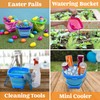 Sloosh 3 PCS Foldable Buckets with 3 Shovels Sand Bucket