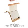 Teak Wood Magnetic Poster Hanger Frame Wooden Magnetic Hanger Frame