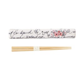 Takenaka T-86360 Bento Chopsticks Purple 7.1 inches (18 cm) Chopsticks Litil Chopsticks Case Set, Lilac 7.1 inches (18 cm)