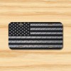 Amel Diamond Plate USA American US Flag Vehicle License Plate