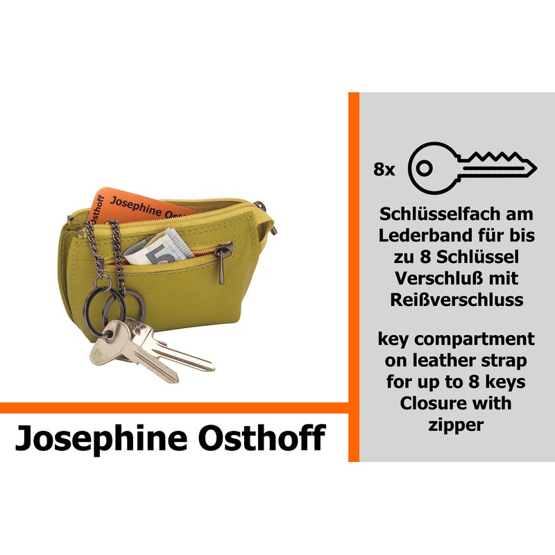 Josephine Osthoff MAXX Key Case Coin Pocket in Real Leather