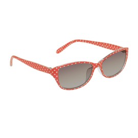 proSPORT Women Reading Glasses Polka Dot Red +3.50 Cute Chic Stylish Outdoor Gradient Reader Retro Vintage Sunglasses