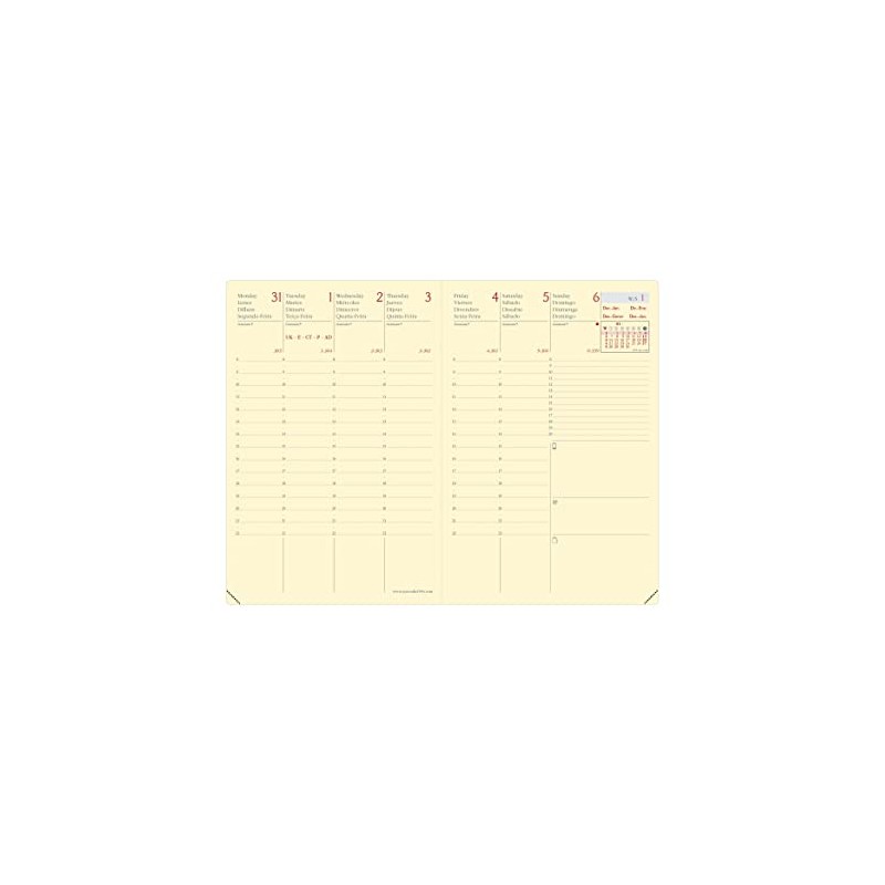 Quo Vadis 2851031Q 13 Month Diary Affaires Prestigio Dec 23
