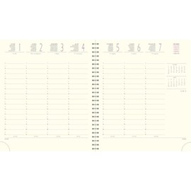 Exacompta - 180847E – Wochenkalender, quadratisch, SAD 18S, Spiralbindung, 15 x 17 cm – September 2025 bis Dezember 2026 – mehrsprachig (6 Sprachen)