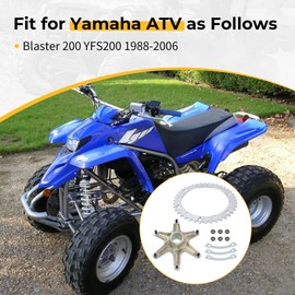 M MATI Rear Axle Sprocket & Mount Hub Collar Holder Kit for Yamaha Blaster 200 YFS200 1988-2006 2XJ-25386-00-00 2XJ-25440-21-00