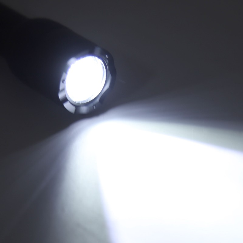 Mini Flashlight LED High Brightness Aluminum 2200mAh 300m Lighting Range