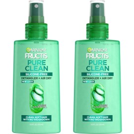 Garnier Fructis Pure Clean Detangler 2 Pack Vegan Silicone Free Conditioner
