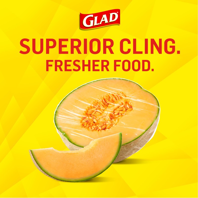 Glad Cling N Seal Plastic Food Wrap, 200 Square Foot