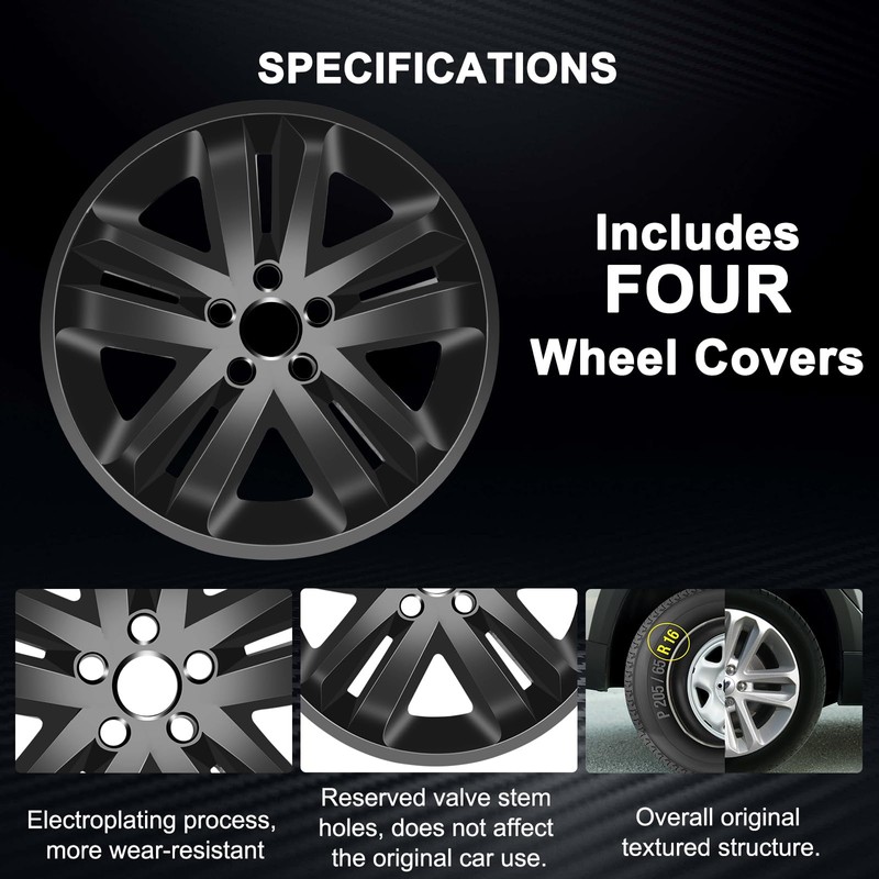 WEISIGAO Wheel Skins Compatible with Ford Explorer 2011-2019 18 inch