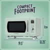 Nostalgia MCMO9FTSG Mid-Century Retro 0.9 Cu. Ft. 900-Watt Countertop Microwave