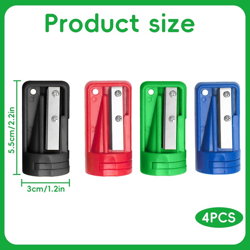 Pack of 3 Pencil Sharpener, Thick and Thin Pencils, Pencil