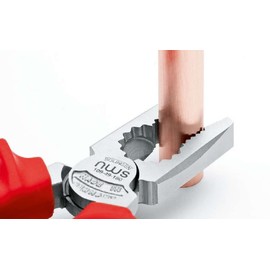 NWS 109-49-VDE-180 7" High Leverage Combination Pliers CombiMax VDE - Matte Chromium - SoftGripp