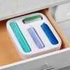 StoraBag Drawer Food Bags Dispenser, 4-Slot, Plastic Sandwich Bag Organizer
