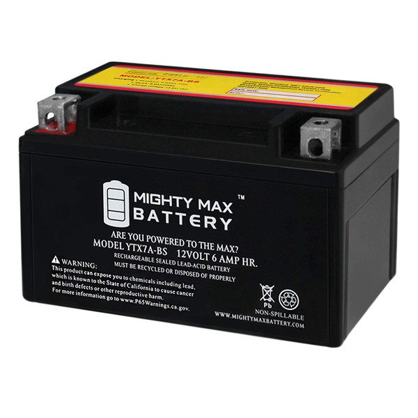 Mighty Max Battery YTX7A-BS Battery for Fancy Scooters Peace GS-810, GS-804 Moped Brand Product