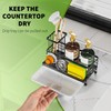 Cisily Sponge Holder for Kitchen Sink, Kitchen Sink Caddy with