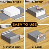 SpaceAid 5 Pack Bed Sheet Organizers and Storage, Foldable Sheet