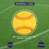 PATIKIL 9 Inch Foam Baseball 12 Pack Soft Practice Baseballs