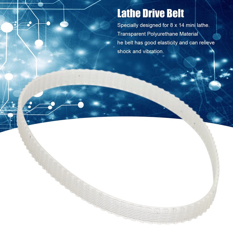 New Replacement Timing Belt, 94 Teeth Mini Lathe Belt Transparent