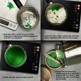 Blue Candle Dye 2oz for Soy Candle Making – Highly Concentrated Candle Wax Dyes – Candle Shop Premium Color Dye Chips for Soy Wax, Beeswax, Paraffin