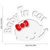 Baby in Car Baby on Board White Stickers Car Warning