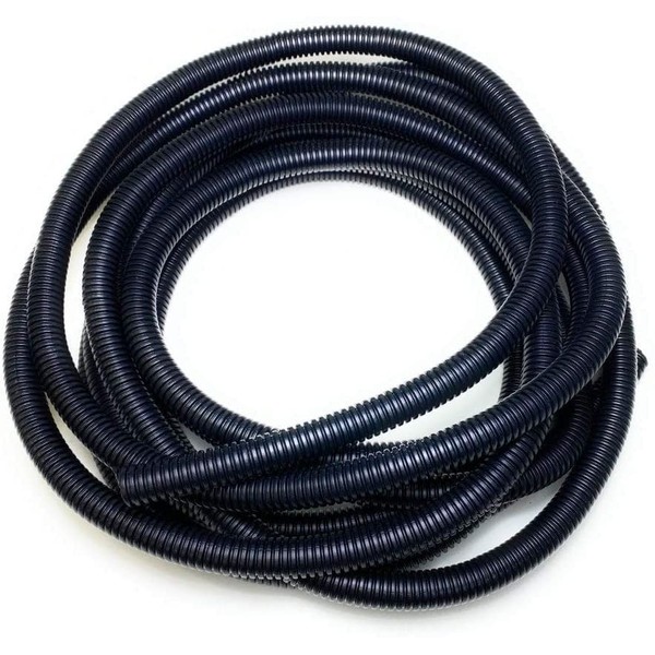 Black Corrugated Conduit Split Plastic Flexible Cable Tidy Solution Tube