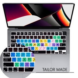 WYGCH Stylish Keyboard Cover Silicone Protective Skin Keyboard Protector for MacBook 2025-2021 Pro 14" 16" M4 M3 M2 M1 Pro Max Chip,MacBook Air 15" 13.6" M4 M3 M2 Chip A3240 A3241,AI Illustrator