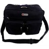 Metrolite Canvas Flight Travel Overnight Weekend Bag Cabin Approved -Black/Navy