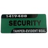 Green Security Labels X 100. Tamper Evident Stickers Seals with
