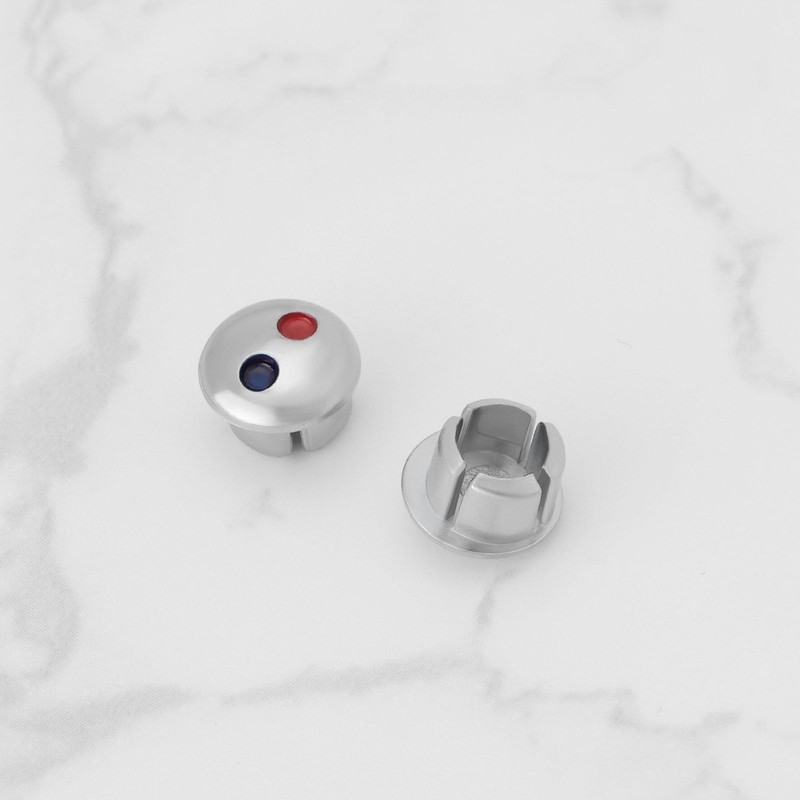 eMagTech 20pcs Faucet Indicators Handle Hot and Cold Water Signs