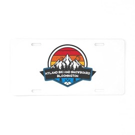 CafePress Hyland Ski and Snowboard Bloomington Minnesota Aluminum License Plate, Front License Plate, Vanity Tag
