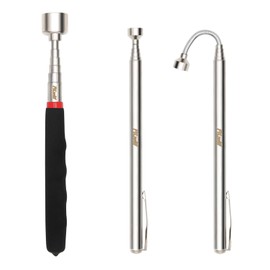 FiLwW 3 Pack Telescoping Magnet Pick-up Tool Set, 20 lbs Retrieving Telescoping Magnet Pickup Tools， 2 Pack 3 lbs Bendable Magnet Stick