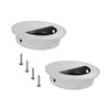 TTZEZE 2 Pack Closet Door Finger Pulls, Hidden Concealed Recessed