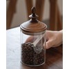 AXUYU Coffee Bean Storage, Small Glass Jar with Airtight Retro