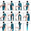 Hair Mannequin Head Colorful Hair Braiding Practice Hairdressing Mannequin Head