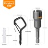GIPTIME Screw Hooks, Pack of 32 Stainless Steel Hook Screws