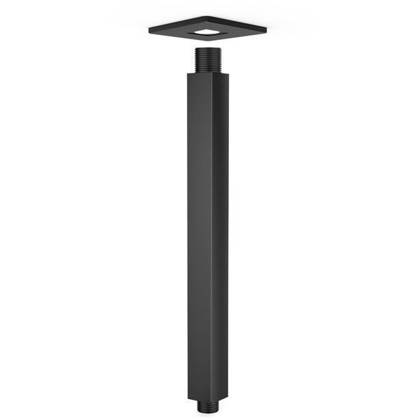 12 Inch Ceiling Mount Shower Arm - Black Shower Arm