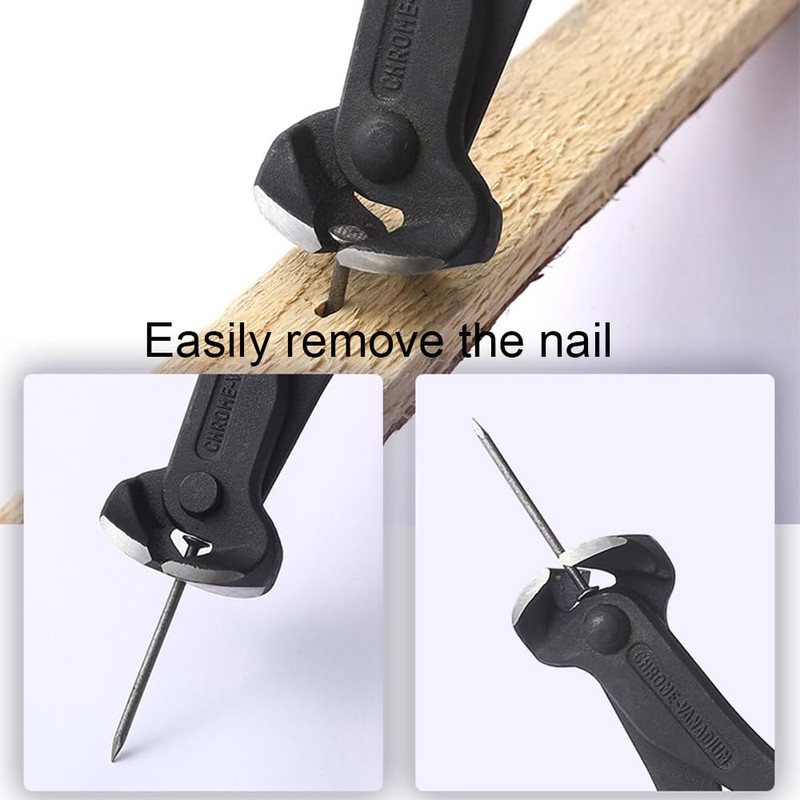 7 Inch Nail Puller Tool with Rubber Grip End Cutting